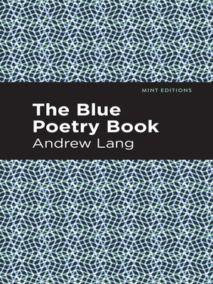 cover image of The Blue Poetry Book